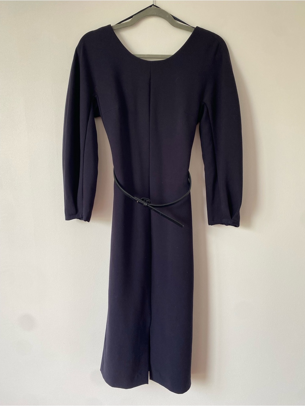 Massimo Dutti Long-Sleeve Women’s Dress with Belt
